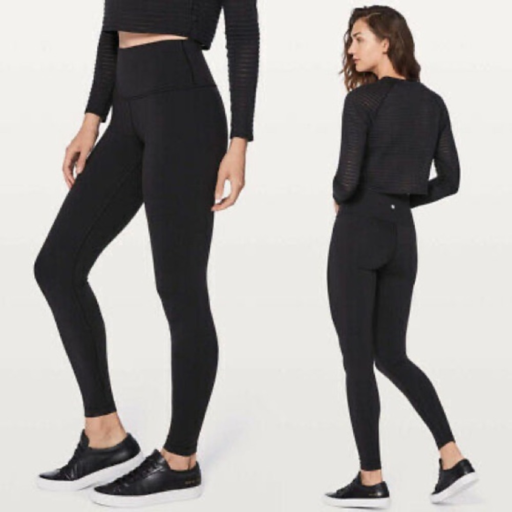 Lululemon Wunder Under High Rise Luon in Black 6